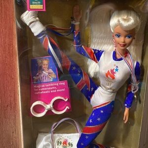 Olympic Gymnast Barbie 1995 official licensed product of the Atlantic Committee